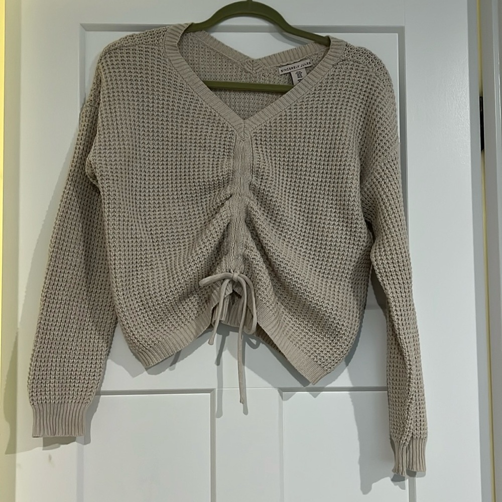 Cream knit sweater